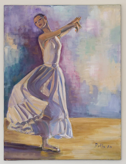 Bailarina Oil Canvas Figure Painting