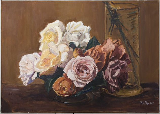 Rosas Oil Canvas Floral Painting