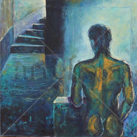 Desnudo masculino Acrylic Canvas Nude Paintings