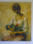 mujer y rosa