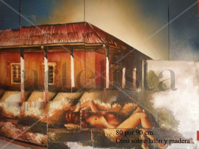 estacion de trenes mas desnudo Oil Canvas Landscaping