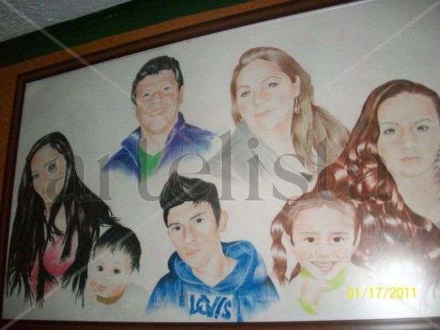 Mi famili Mixed Media