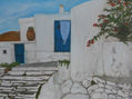 Blanco y azul los colores de Santorini