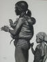Africana con niños