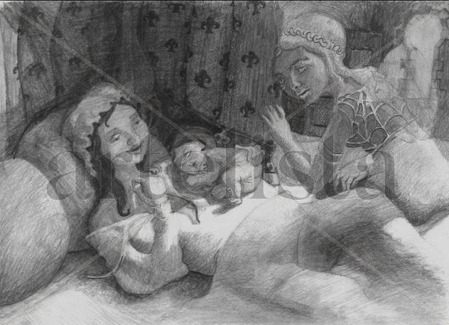 Nacimiento de la princesa del cuento: Riquete el del copete.
