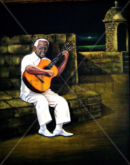 Sofronin Martinez(Bolerista Cartagenero) Oil Canvas Figure Painting