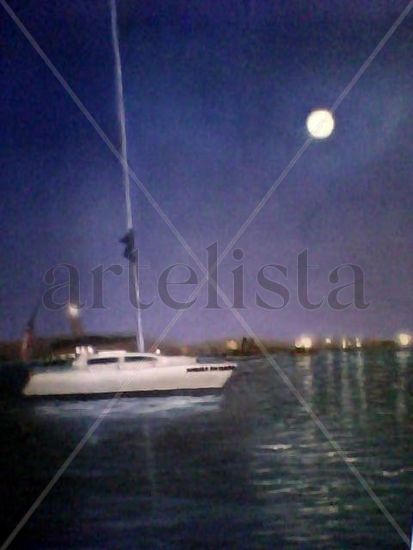 Luz de Luna Oil Canvas Marine Painting