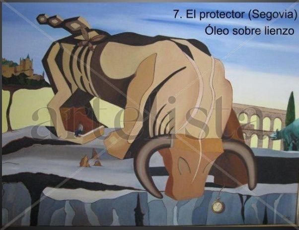 El protector (Segovia) Oil Canvas Animals