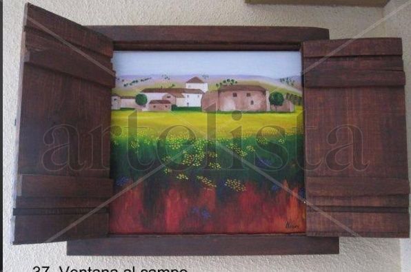 Ventana al campo Oil Canvas Landscaping