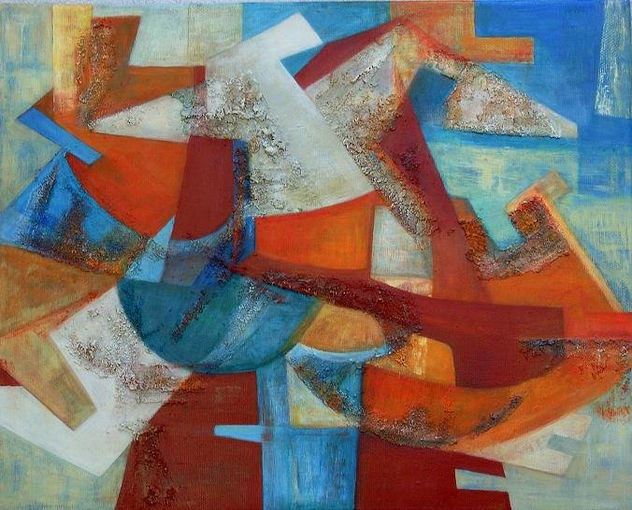COMPOSICIÓN AZUL-ANARANJADO I