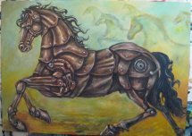 caballo metalizando