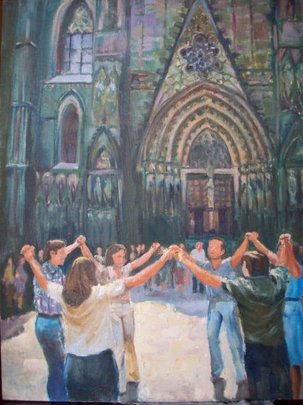 Bailando frente a...