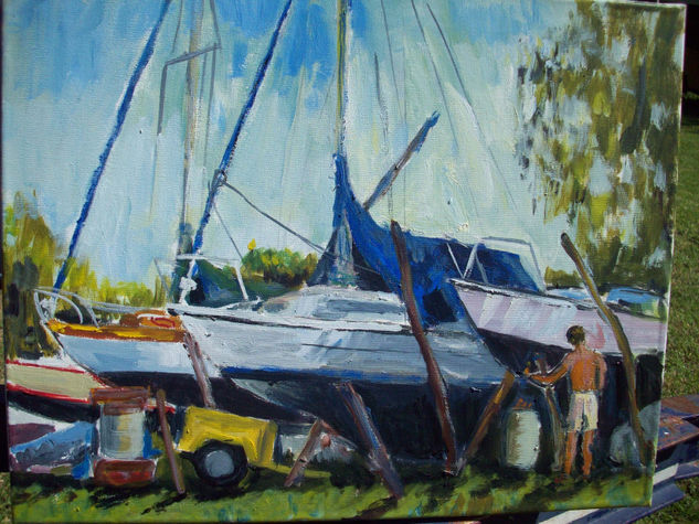 varadero Oil Canvas Marine Painting