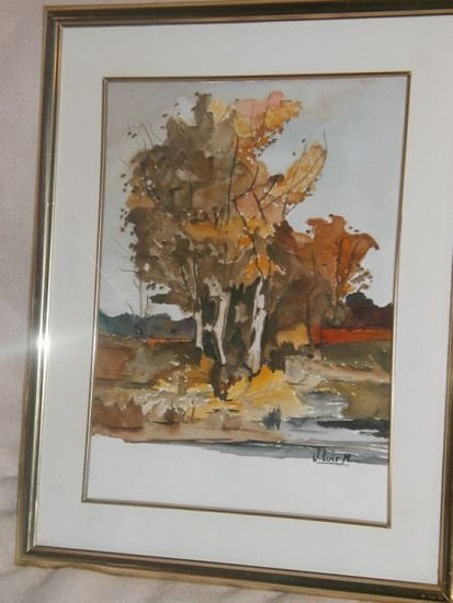 Arboles de otoño Watercolour Paper Landscaping