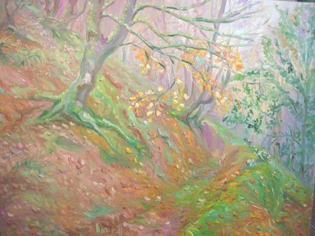 bosque de peloños Oil Canvas Landscaping