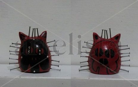 Red skull cat