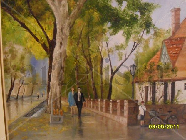 estación Mendoza Oil Canvas Landscaping