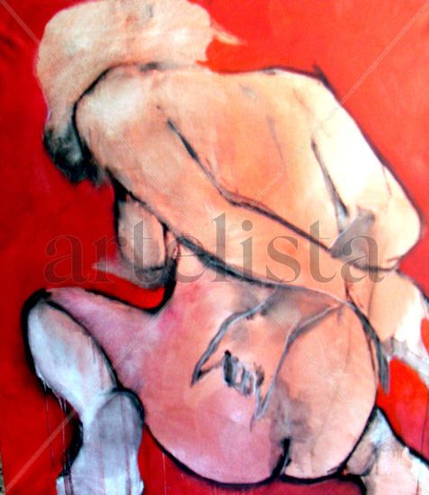 orgasmo rojo Oil Canvas Nude Paintings