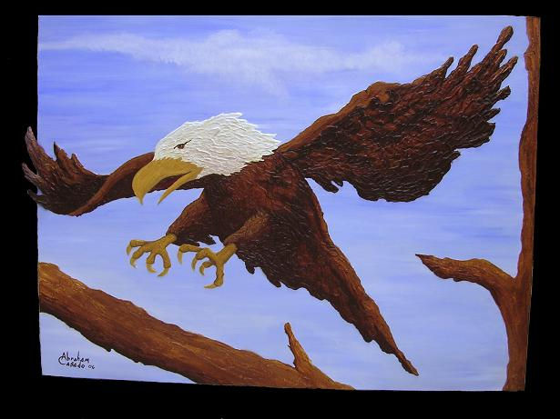 El Aguila llegando al palo