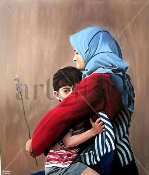 Child with his mother