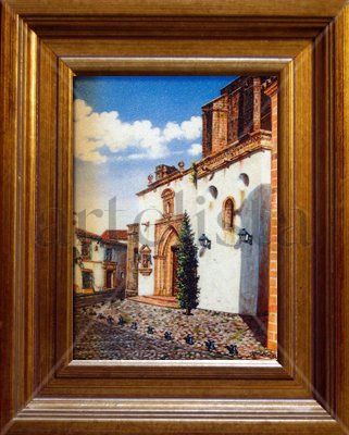 Iglesia San Mateos Oil Canvas Landscaping