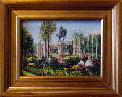 Plaza del Arenal II Oil Canvas Landscaping