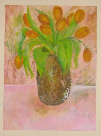 Los Tulipanes Que Me Regalaste Oil Canvas Others