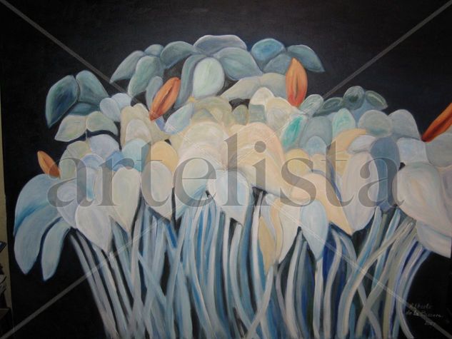 el aura de las flores Oil Canvas Floral Painting