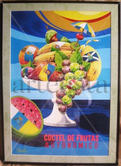 Cóctel de frutas Acrílico Tabla Bodegones