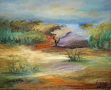Paisaje en la costa