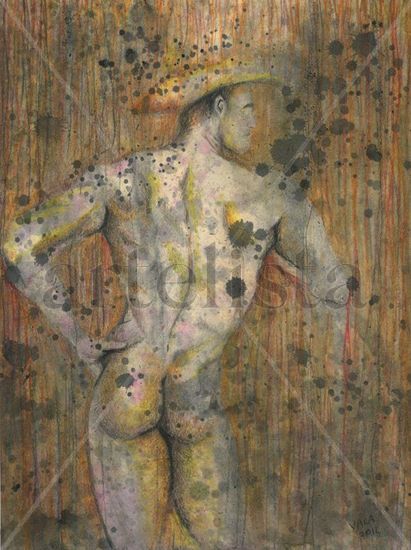 sexy boy Mixed Media