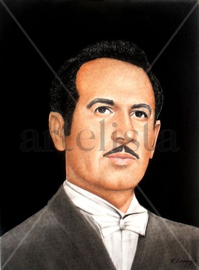 Pedro Infante. Pastel Papel Retrato