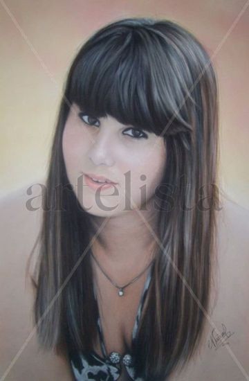 Antonella Pastel Paper Portrait