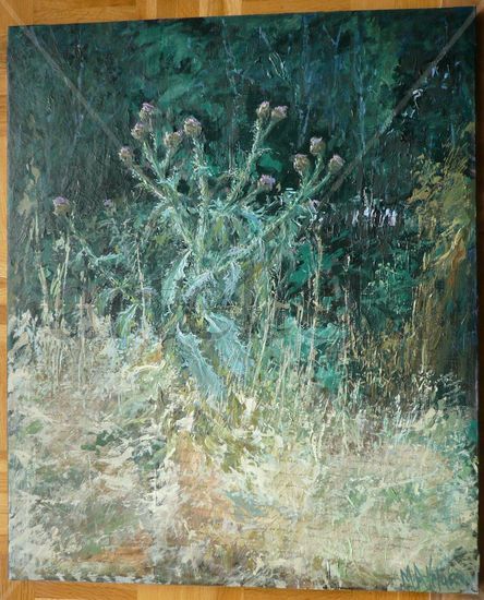 El cardo Oil Canvas Landscaping