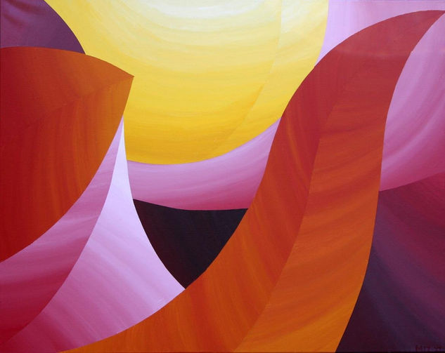 Calor Acrílico Lienzo Paisaje