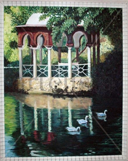 GLORIETA DE LOS PATOS Oil Canvas Landscaping