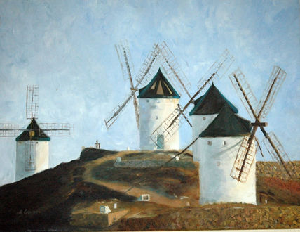 Molinos al amanecer