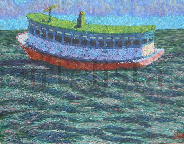 Lancha de regla Lenin Oil Canvas Marine Painting