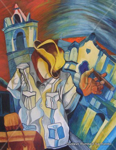 Guajiro en la Catedral Oil Canvas Others