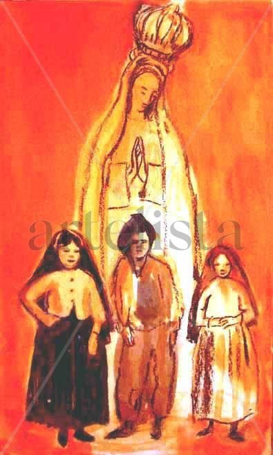 Virgen María con niños