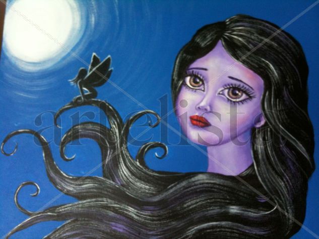 noche de hadas Acrylic Canvas Figure Painting