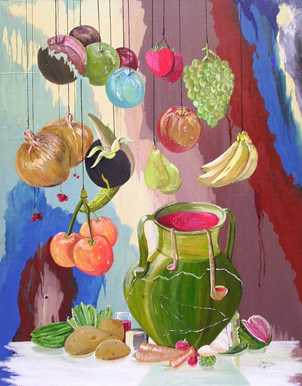 Lo que la Tierra  !Da¡ Oil Canvas Still Life Paintings