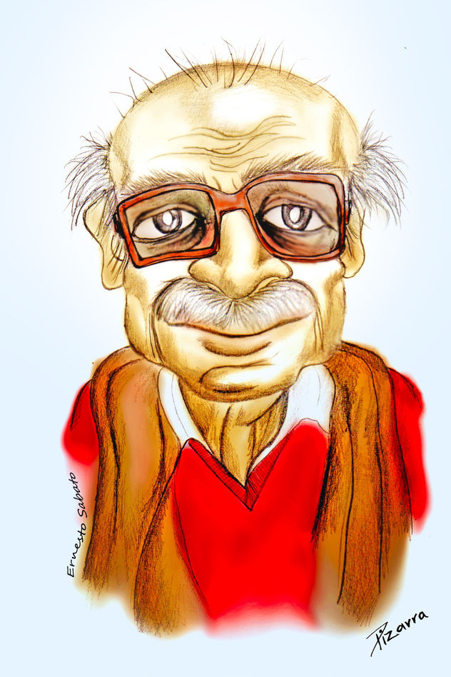 Caricatura Ernesto sabato
