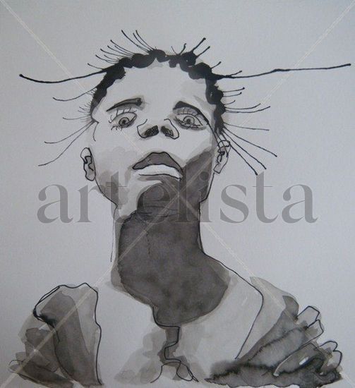 Afrikan portrait Tinta