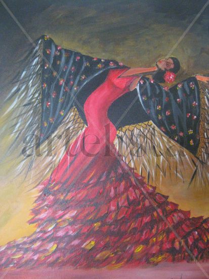 bailarina Oil Canvas Landscaping