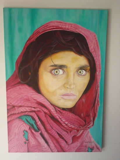 Sharbat Gula Oil Canvas Portrait