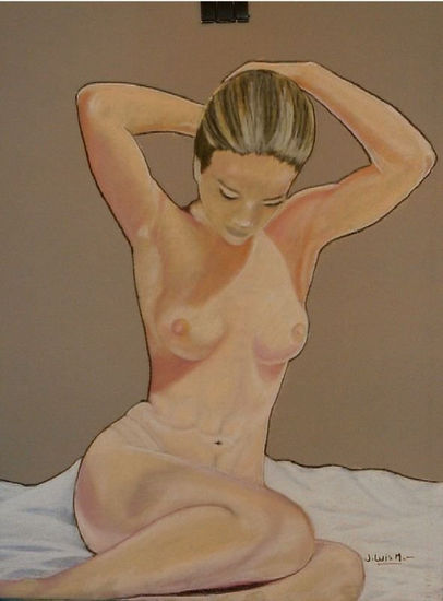 Piel desnuda Pastel Paper Nude Paintings