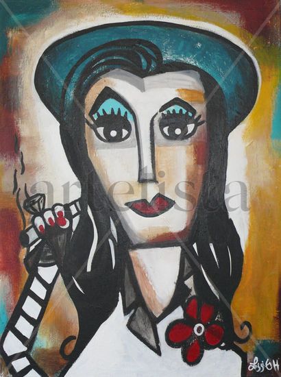 MARIA FELIX Acrylic Canvas Portrait