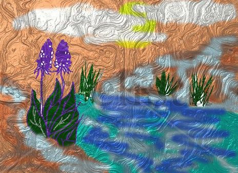 Lilas en el paisaje