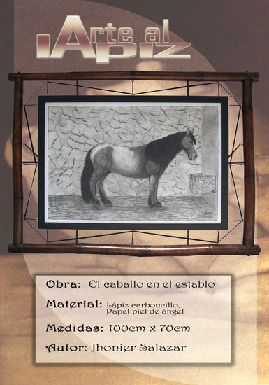 El caballo en el establo 